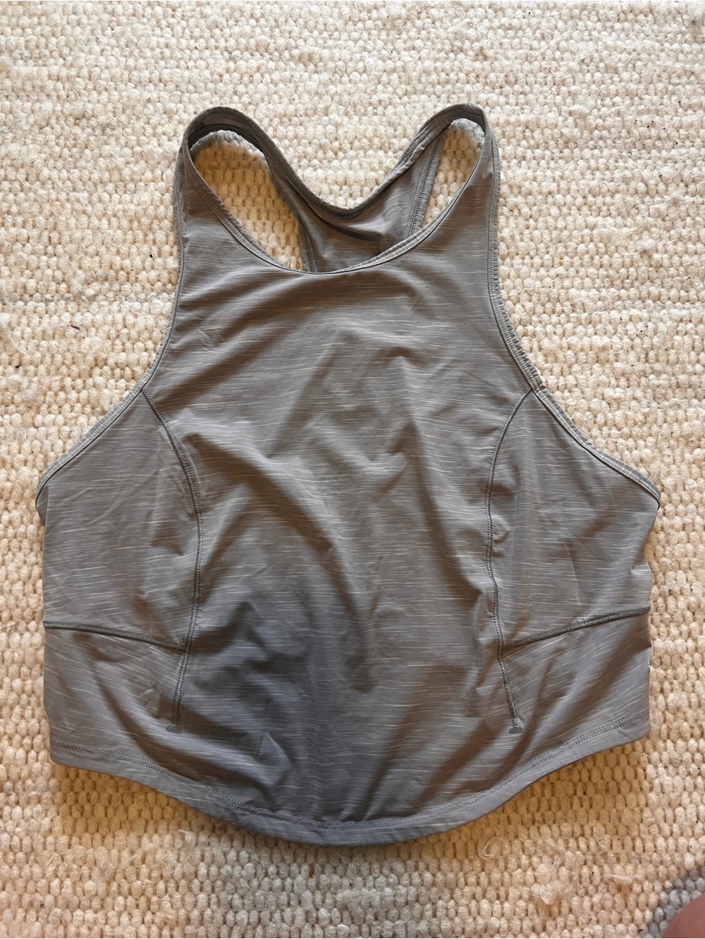 Lululemon | Gray Racerback Crop Tank Top - Women’s Activewear